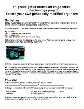Preview of Create your own genetically modified organism