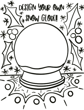 Preview of Create your own snow globe activity