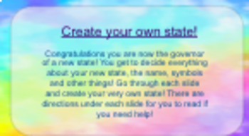 Preview of Create your own state symbols project (Google Slides)