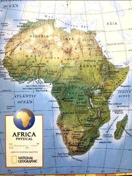 Creating Africa Physical Maps by Vincent Raponi | TpT