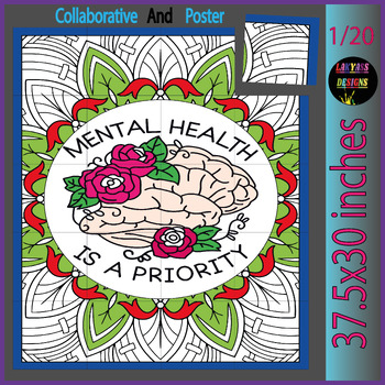 Preview of Creating Change with Collaborative Coloring : Mental Health Awareness Journey