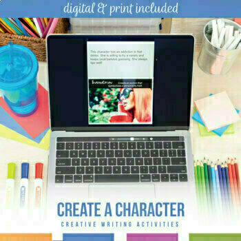 Preview of Creating Characters in Creative Writing | Two Activities to Create a Character