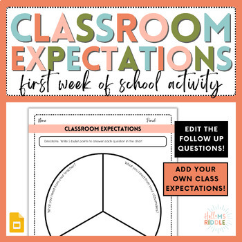 Preview of Creating Classroom Expectations & Culture | First Week of School Activity | FCS