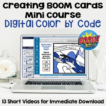 Preview of Creating Color by Code BOOM Cards Mini Course