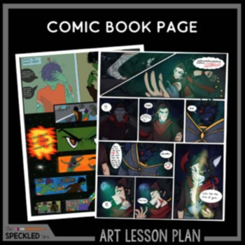 Preview of Creating Comics Unit. 4 Art Lesson Plans, Video, Assignment Sheet