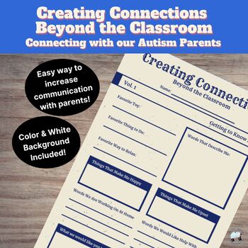 Preview of Creating Connections - Beyond the Classroom - Supporting Students with Autism