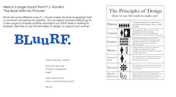 Preview of Creating Engaging Typography using PJ Novak's Children's Book (remote ready)