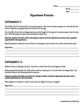 hypothesis practice
