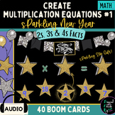 Create Multiplication Equations #1/ Sparkling New Year