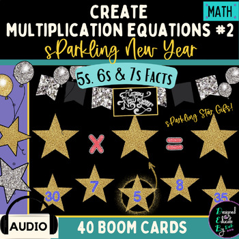 Preview of Create Multiplication Equations #2/ Sparkling New Year