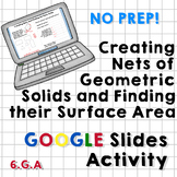 Creating Nets to Find Surface Area of Prisms Google Slides