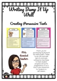 Creating Persuasive Texts Bump-It-Up-Wall