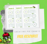 Creating Pie Charts - free resource classroom worksheet equivalent fractions