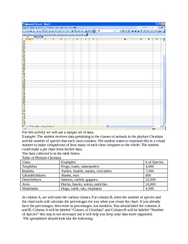 Preview of  Creating Pie Charts with a Spreadsheet Program