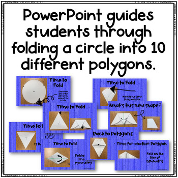 Flat Polygons tool folds to make four different sizes of measuring