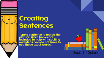 Preview of Creating Sentences