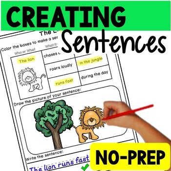 Preview of Creating Sentences (No Prep)