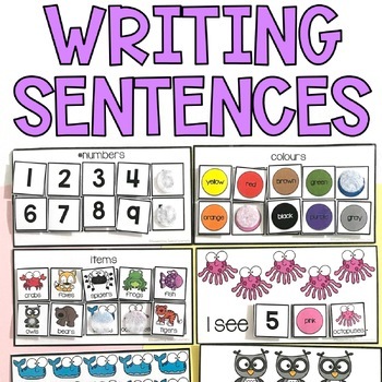 Creating Sentences - Perfect for Special Education and Primary Students