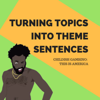 Preview of Creating Themes using Childish Gambino - This is America