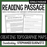 Creating Topographic Maps Reading Passage | Printable & Digital