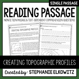 Creating Topographic Profiles Reading Passage | Printable 