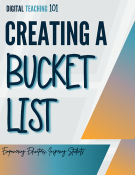 Preview of Creating a Bucket List Unit Plans