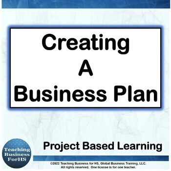 Preview of Creating a Business Plan  - CTE Project based