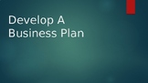 Creating a Business Plan PowerPoint