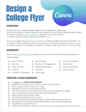 Creating a College Flyer