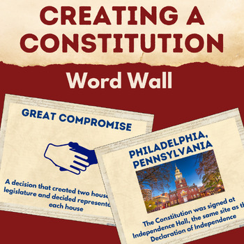 Preview of Creating a Constitution Word Wall