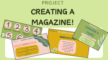 Preview of Design a Magazine Project - No prep