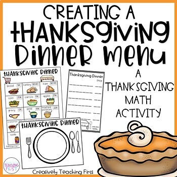 Preview of Thanksgiving Dinner (Math Activity)
