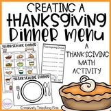 Thanksgiving Dinner (Math Activity)