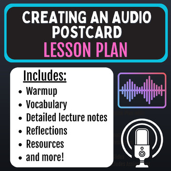 Preview of Creating an Audio Postcard [Podcasting Lesson Plan]