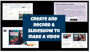 Preview of Creating and Recording a Google Slide Show (Slides)