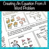 Creating An Equation From A Word Problem