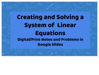 Preview of Creating and Solving a System of Linear Equations