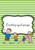 Creating equal groups worksheet