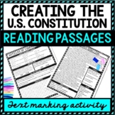 Creating the Constitution Reading Passages, Questions and 