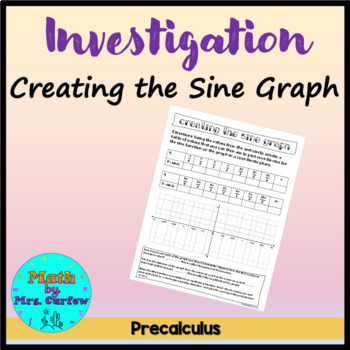 Preview of Creating the Graph of the Sine Function (Precalculus) (Investigation)