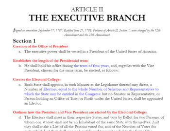 article ii the presidency assignment quizlet