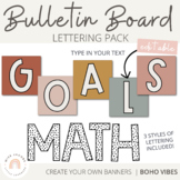 BOHO Classroom Display Headers & Bulletin Board Lettering 
