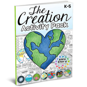 Preview of Days of Creation Bible Activity Pack
