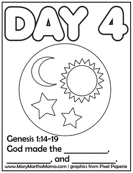 Gods Creation Coloring Pages Sketch Coloring Page
