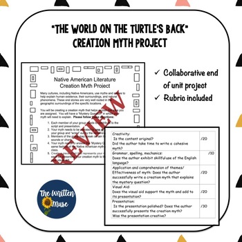 Preview of Creation Myth Project / "The World on the Turtle's Back"