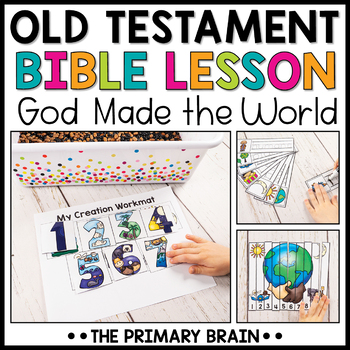 Preview of Days of Creation Bible Story God Made the World Lesson and Curriculum Activities
