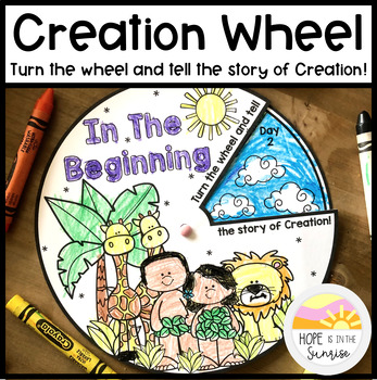Preview of Creation Wheel - Days of Creation Bible Story Craft