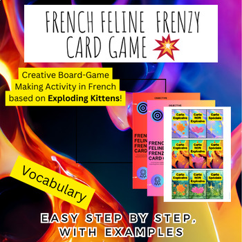 Preview of Creation d'un jeu de societe inspiré - board game - FLE francais