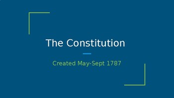 Preview of Creation of the Constitution slideshow