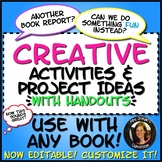 Creative Activities for ANY Novel or Short Story with Handouts Distance Learning